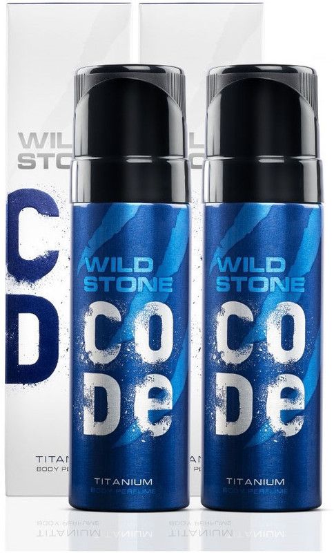 Wild Stone Code Titanium Combo Body Spray - For Men  (300 ml, Pack of 2)