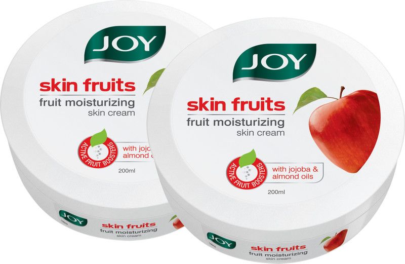 Joy Skin Fruits Fruit Moisturizing Skin Cream With Jojoba and Almond Oil, for all skin type  (400 ml)