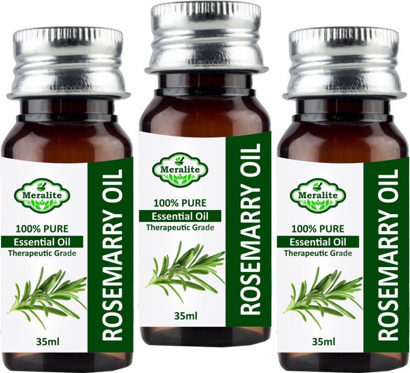 Meralite 100% Pure Rosemary Essential Oil (Pack of 3)  (105 ml)