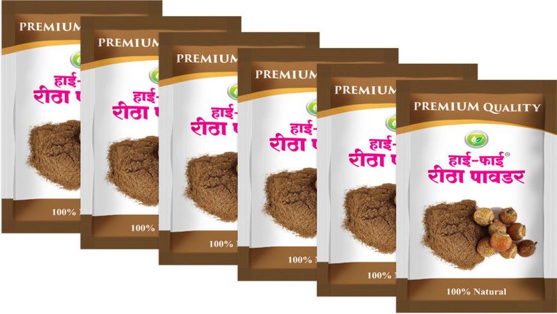 HI-FI Reetha Powder (Pack of 6)  (480 g)