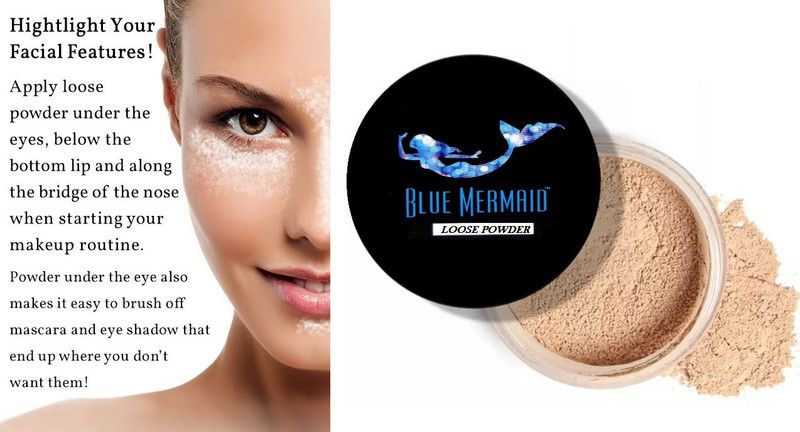 BLUEMERMAID STUNNING MATTE LOOK LOOSE POWDER FOR WOMEN Compact  (IVORY, 15 g)