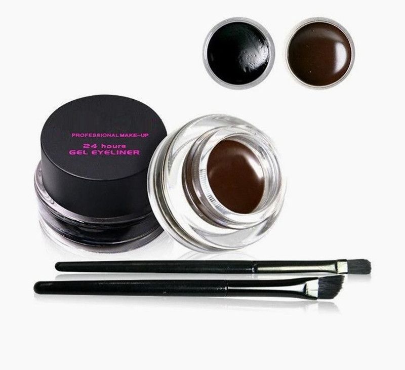 tanvi27 24 hour Smudge Proof Lasting Gel Eyeliner Black and Brown Matte Finish 7 g  (BLACK, BROWN)