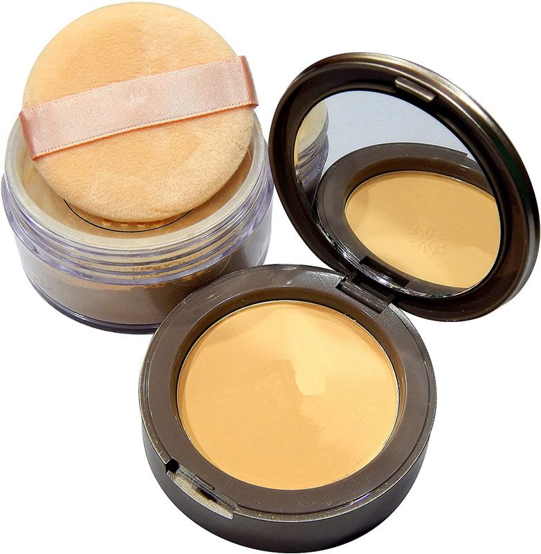 Emijun NEW TRENDING 2 IN 1 MATTE FINISH COMPACT POWDER WITH SOFT PUFF COMPACT Compact  (BEIGE, 32 g)