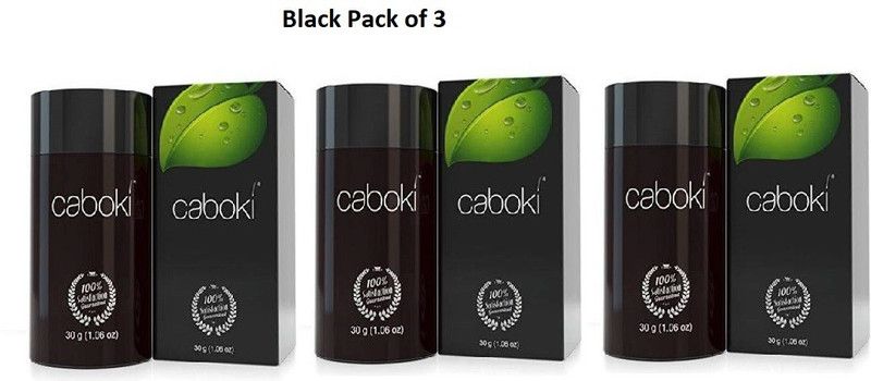 Osking Caboki Hair Loss concealer Black Color (30gram) Pack of 3 (Total-90g)/ Hair Volumizer Fiber Hair Building Fiber Hair Powder  (90 g)