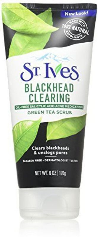 ST.IVES Blackhead Clearing Scrub Green Tea  (177.45 ml)