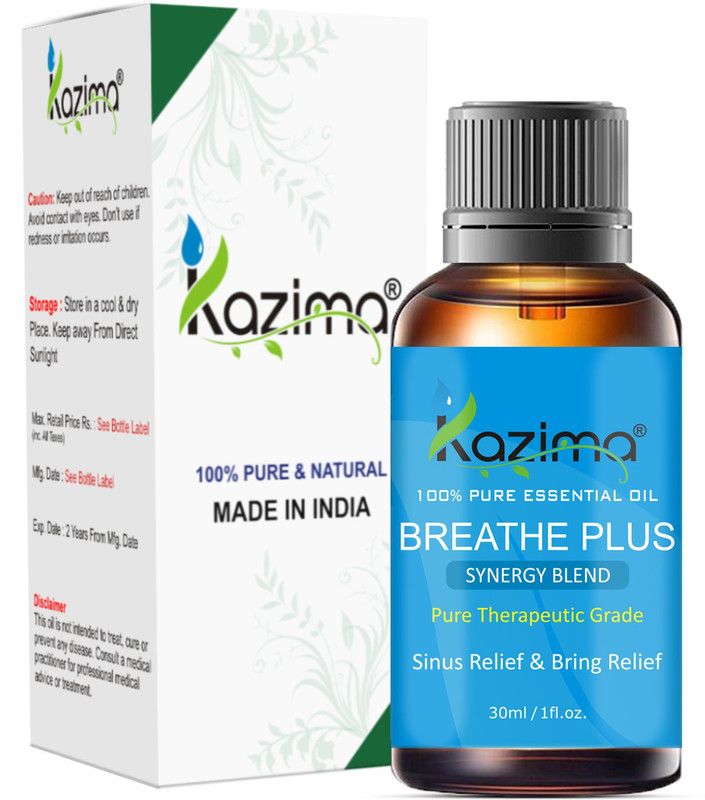 KAZIMA BREATHE PLUS BLEND ESSENTIAL Oil (30ml) Pure Therapeutic Grade  (30 ml)