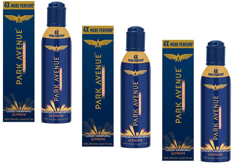 PARK AVENUE ULTIMATE 130ML DEODORANT SET OF 3 VV Perfume Body Spray - For Men & Women  (390 ml, Pack of 3)