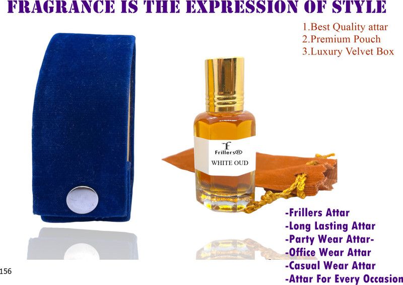 Frillers White oud 156 Floral Attar  (Oud (agarwood))