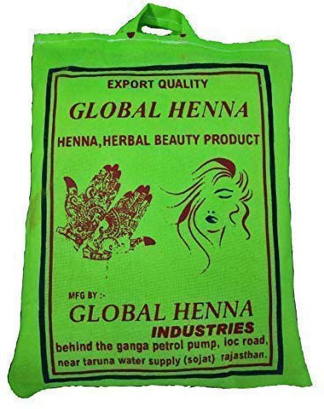 global natural RAJASTANI Powder for Hair Mehndi, Natural Organic Leaves Herbs, Hair Strengthening, Shine, Conditioning,  (500 g)