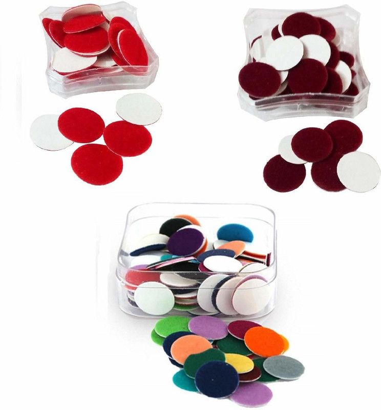 MADHAV ENTERPRISES Red ,maroon And Multi Bindi (Pack of 3) forhead Red, Multicolor, Maroon Bindis  (bindi)