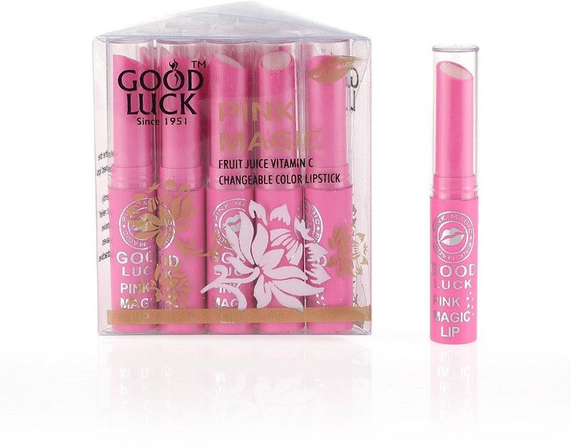 Goodluck Pink Magic Lip Balm Strawberry  (Pack of: 15, 30 g)
