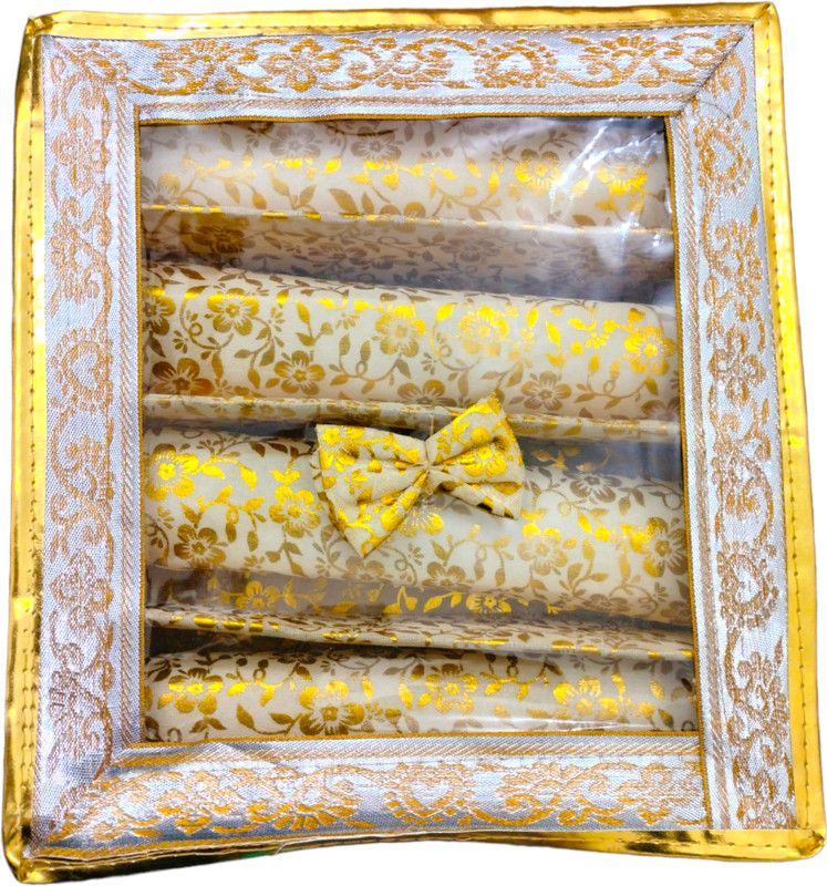 DM COLLECTION 4 Rod Box, Organizer For Bangle, Watches, Bracelets, Jewellery With Tranasparent Makeup, jewellery, Bangle Vanity Box  (Golden)