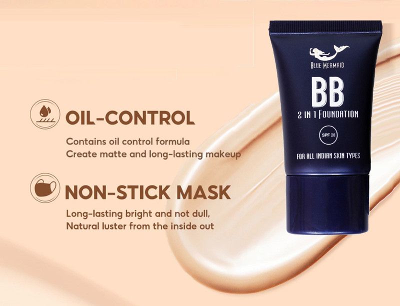 BLUEMERMAID Soft Matte Liquid Foundation Face Make Up Foundation  (natural, 30 ml)