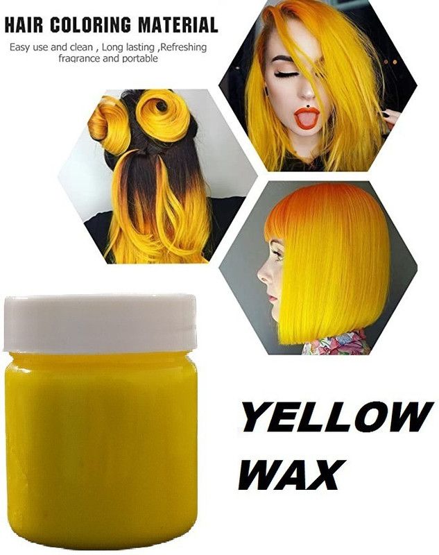 GFSU TEMPORARY HAIR WAX FOR MAN AND WOMAN , YELLOW