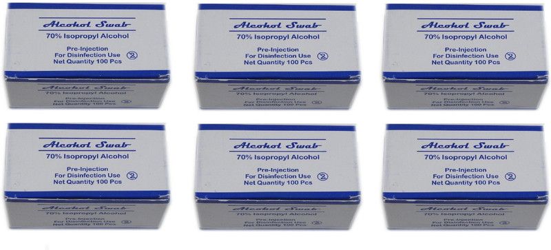 Cityhealth Medium Pads Individually Sealed Ideal for Pre-injection Skin Prep Contains 70% Isopropyl 600 Alcohol Swab For Hospital Bulk Buy  (600 Units)