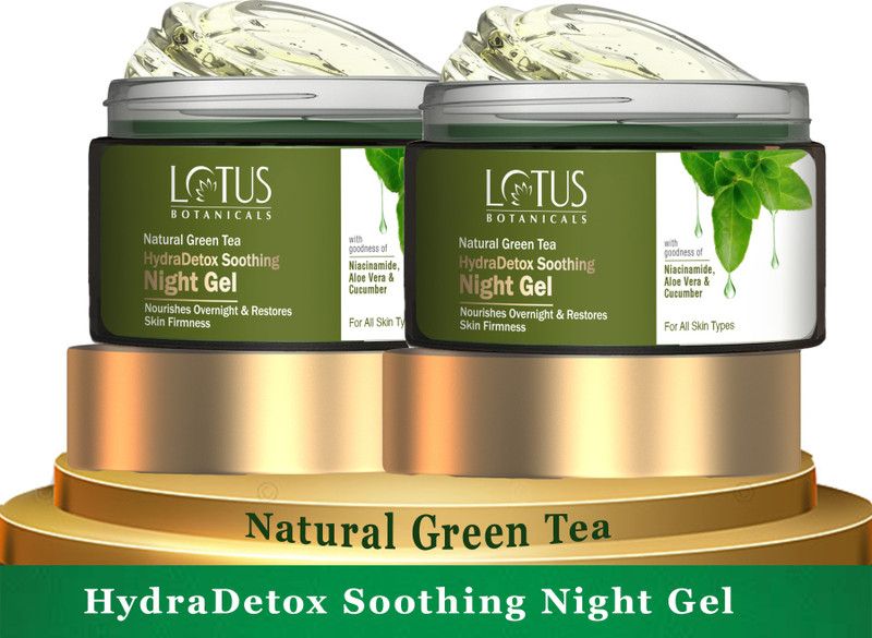 Lotus Botanicals Natural Green Tea HydraDetox Soothing Night Gel _50gm ( Pack of 2 )  (100 g)