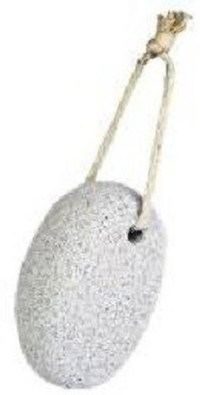 quadronic PUMICE STONE SCRUBBER For Body and Foot - Oval Shape, White- PACK OF 4