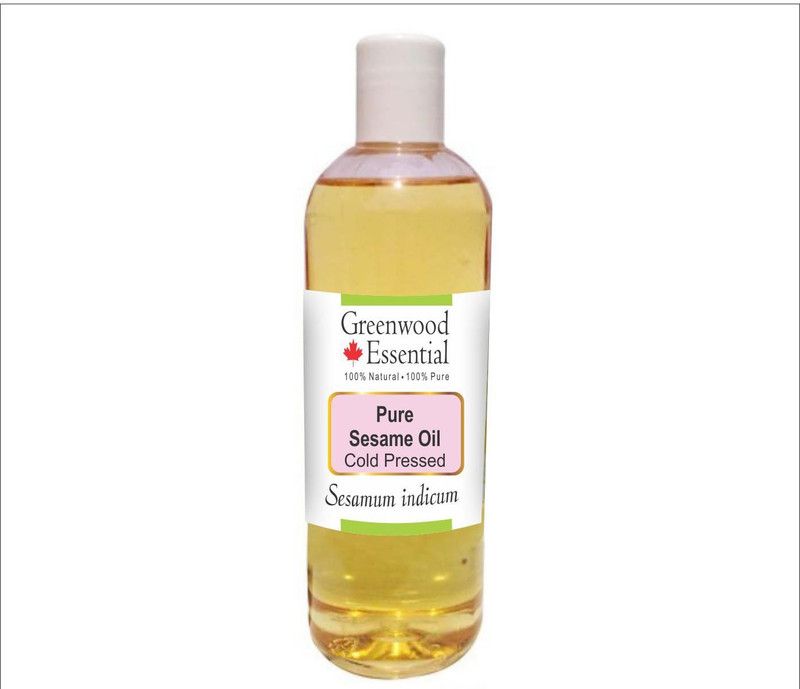 Greenwood Essential Pure Sesame Oil (Sesamum indicum) 100% Natural Therapeutic Grade Cold Pressed  (200 ml)