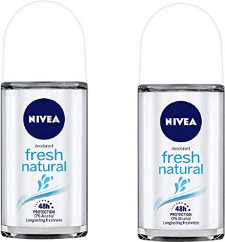 Nivea Fresh Natural (50ml each) - FN02 Deodorant Roll-on - For Women  (100 ml, Pack of 2)