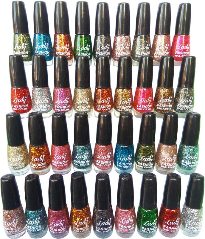 Lady FASHION Impressions High Gloss Nail Polish Set of 36 Colours Unique Colors  (Pack of 36)