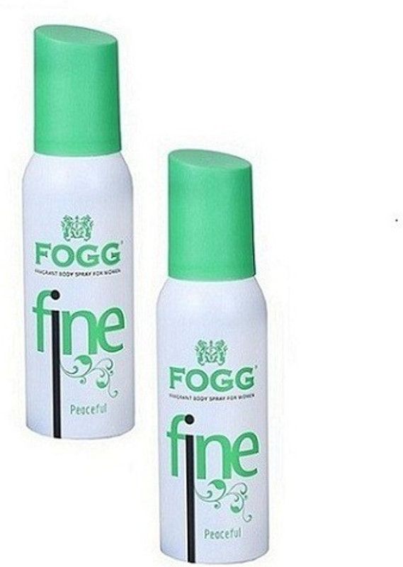 FOGG Fine Peaceful Body Spray Each 120ml Pack of/2 Deodorant Spray - For Women  (240 ml, Pack of 2)