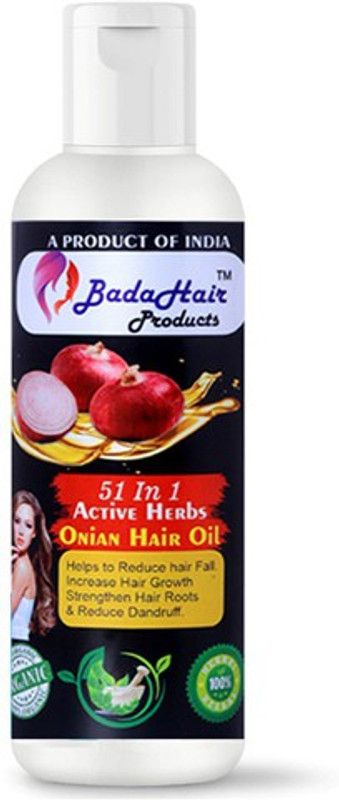 BadaHair 51 In 1 Active Herbs 0.0.6 Onion Hair Oil 200ML Hair Oil  (204 ml)