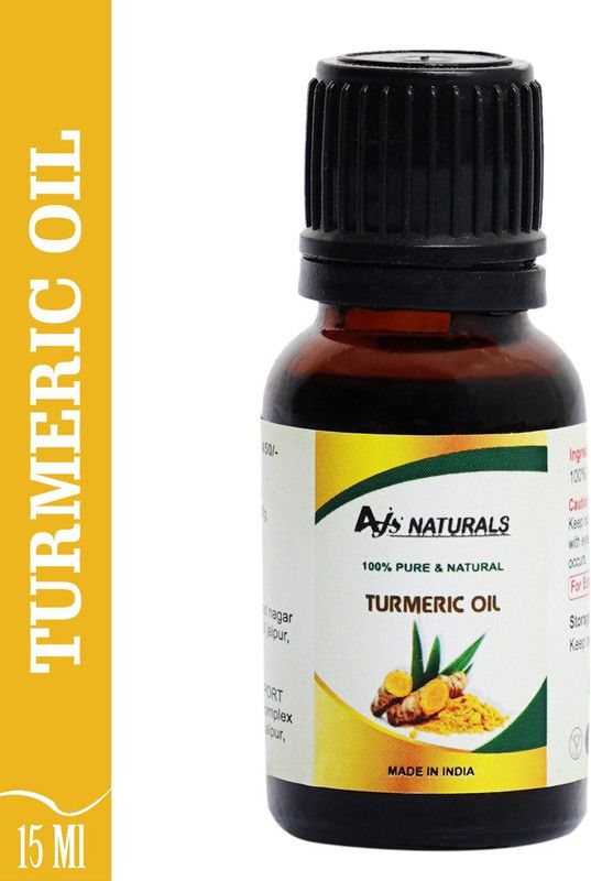 Ajs Naturals Turmeric Essential Oil 100% Pure Natural & Therapeutic Grade For Aromatherapy  (15 ml)