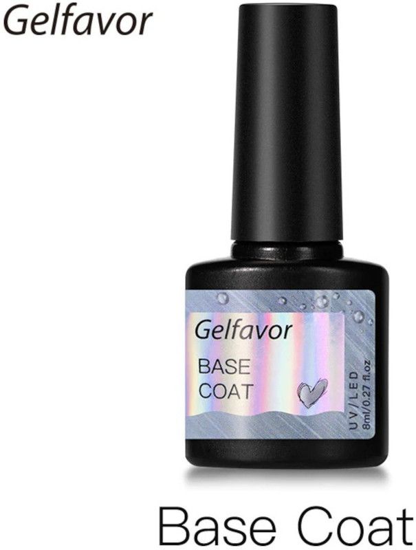 Gelfavor Gel Base Coat 8ml Summer Nailpolish Hybrid Nail Polish Need UV Lamp to CURE GF-8ml-Base