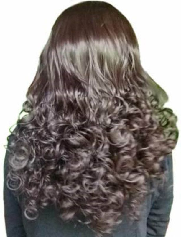 Styllofy clip wig for girls curly hair bun juda pony tail wig natural long hair wig stylish wig artificial ladies wig for women Hair Extension