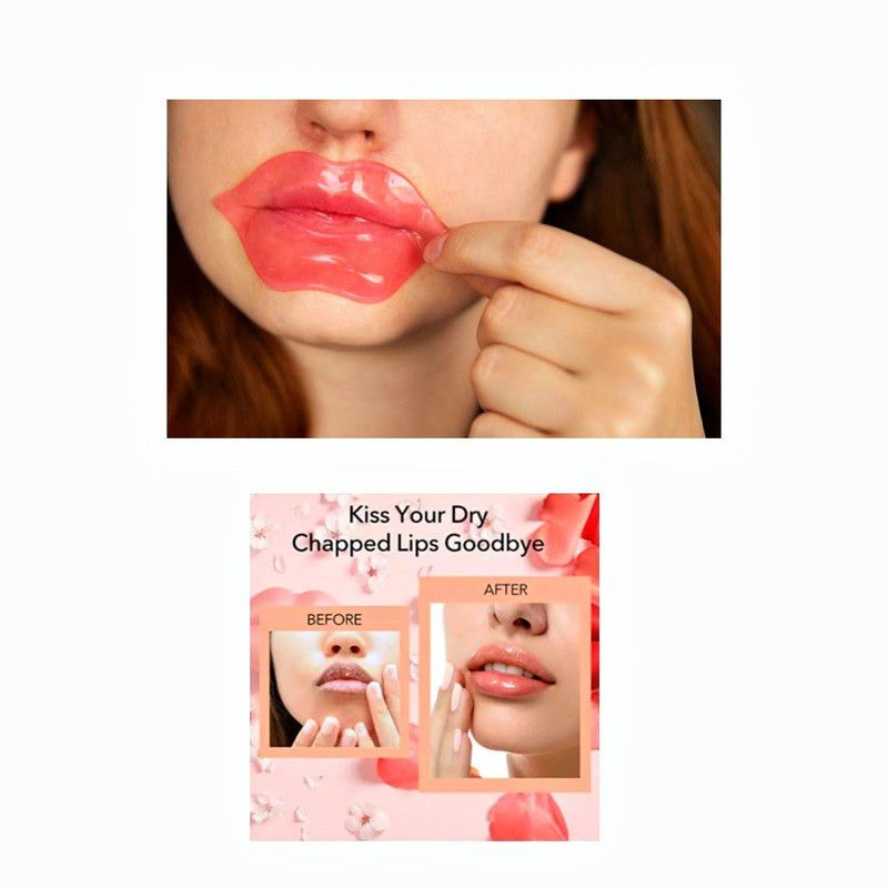 Three Elements Collagen Lip mask Reduces Lip Lines enhance lip color Restore Moisture Dry Lips  (Red)