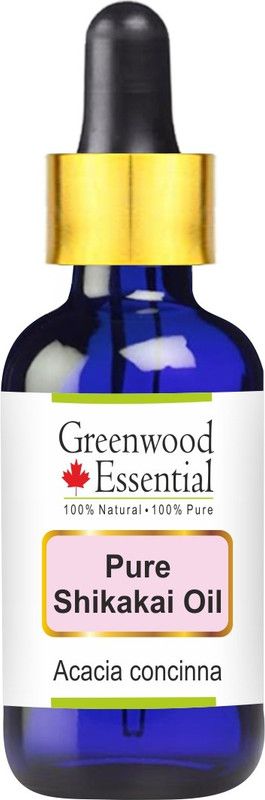 Greenwood Essential Pure Shikakai Oil (Acacia concinna) with Glass Dropper 100% Natural Therapeutic Grade  (15 ml)