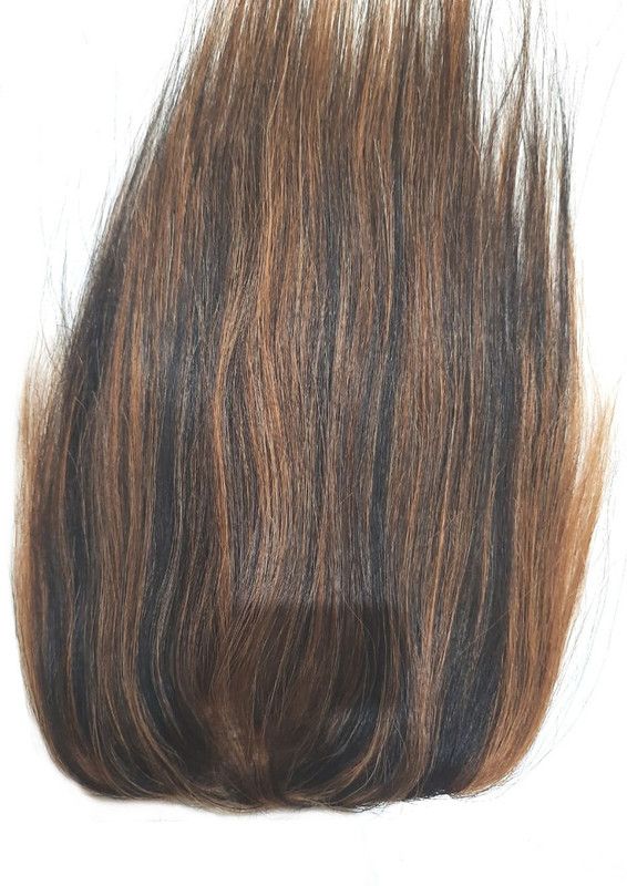 cadenza hair india Lace topper 26" highlighted -straight (4*4) Hair Extension