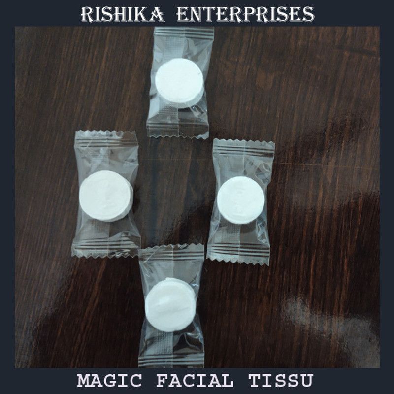RISHIKA ENTERPRISES NAPKIN MAGIC COMPREESED TISSU WATER ABSURABLE (20 PCS) TISSU 79.AP  (20 Tissues)