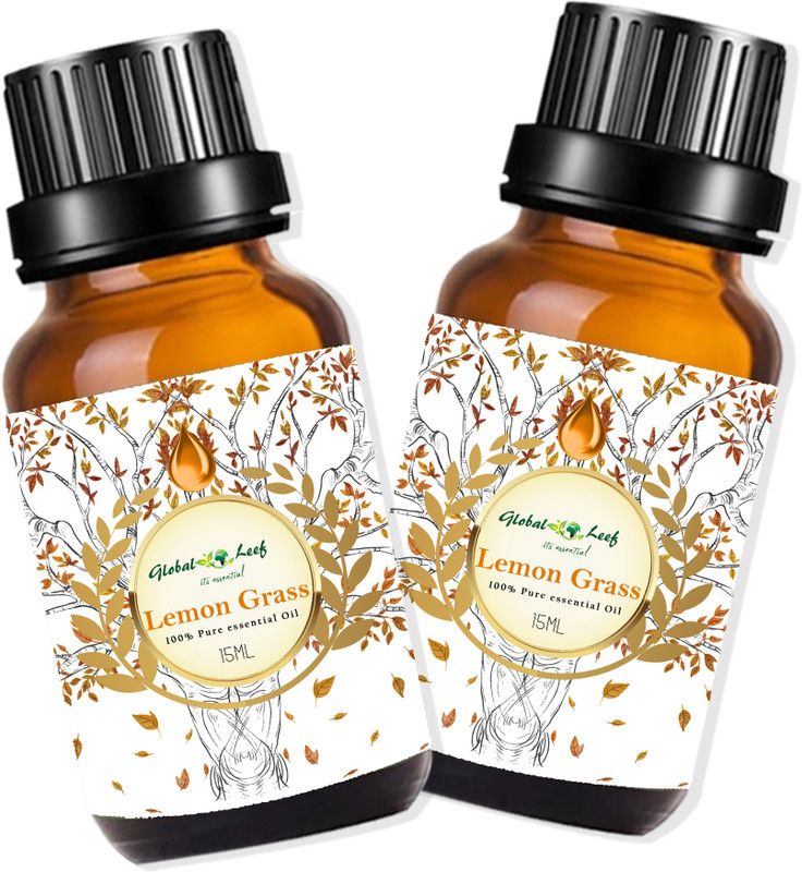 global leef Lemon Grass Oil 15ML Pack Of 2  (30 ml)
