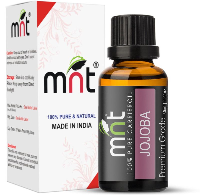 mnt Jojoba Cold Pressed Carrier Oil (30ML) 100% Pure Natural & Therapeutic Grade For Aromatherapy, Skin, Acne & Hair Growth  (30 ml)