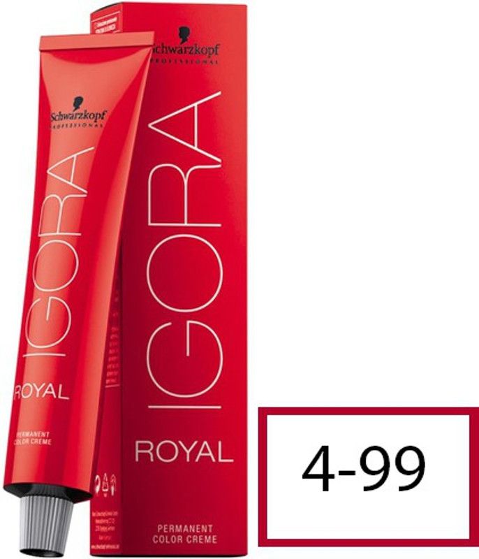 Schwarzkopf Igora Royal Hair Color , 4-99 Medium Brown Violet Extra