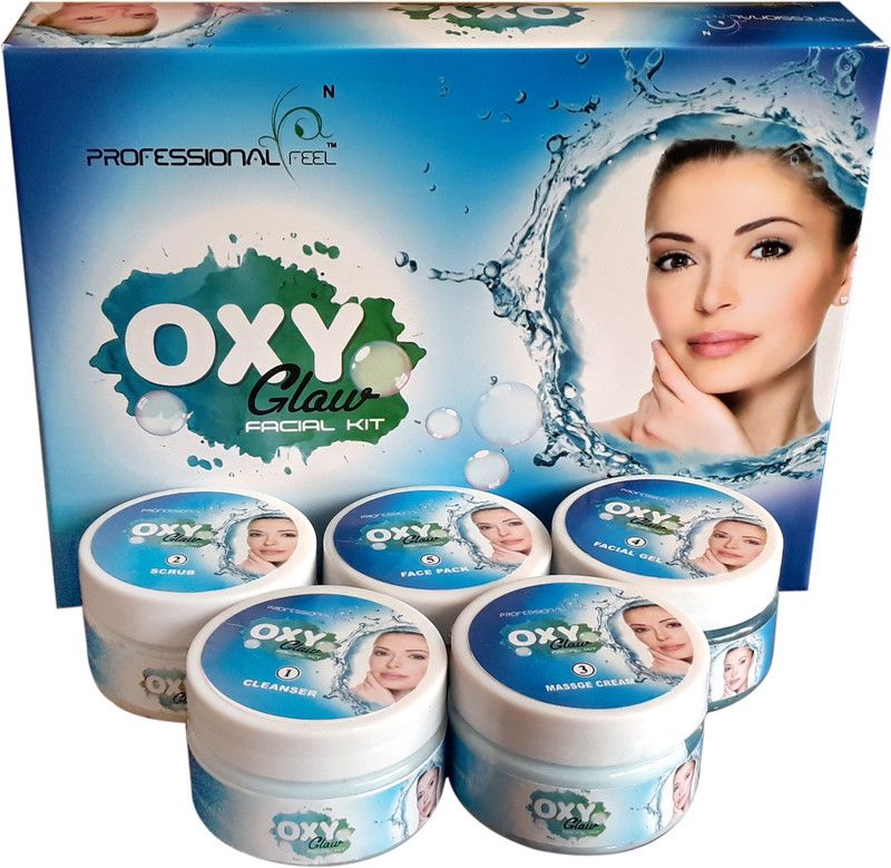 PROFESSIONAL FEEL OXYGLOW Facial KIt, Suitable for All age, unisex for fairness  (250 g)