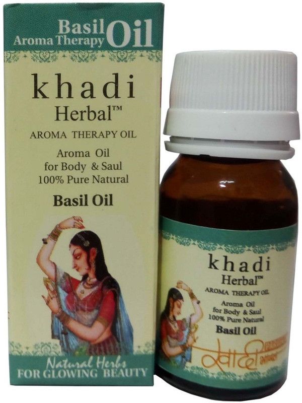 Khadi Herbal Basil Essential Oil  (15 ml)