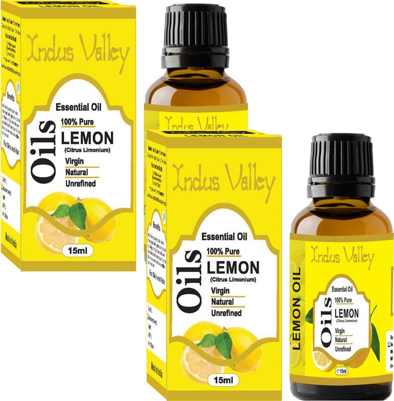 Indus Valley 100% Pure Lemon Essential Oil - Twin Pack  (30 ml)