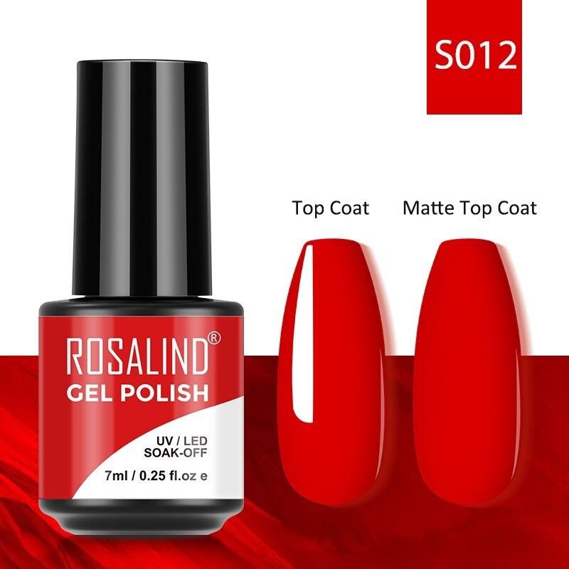 ROSALIND Gel Nail Polish 7ml Hybrid Varnishes Macaron Primer Semi Permanent Design Top Base For Nails Art Manicure Gel Polish (RL-7ml-S012) RL-7ml-S012