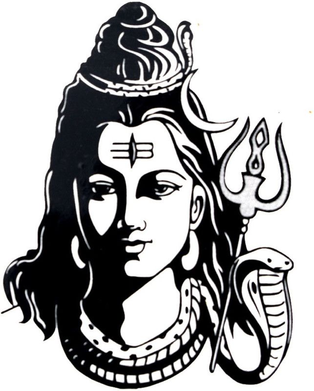 AFH Lord Shiva Mahadev Religious Black White Temporary Body Tattoo  (Lord Shiva)