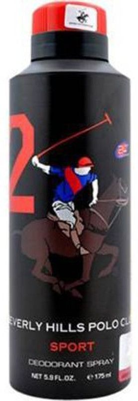 Beverly Hills Polo Club U.S. POLO ASSN. Beverly Hills Polo Club- Black Deodorant Spray Deodorant Spray - For Men & Women  (175 ml)