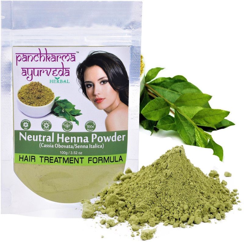 Panchkarma Ayurveda Herbal & Natural Neutral Henna Powder (Cassia Obovata/Senna Italica) 100g For Hair Shine Hair Pack , Neutral