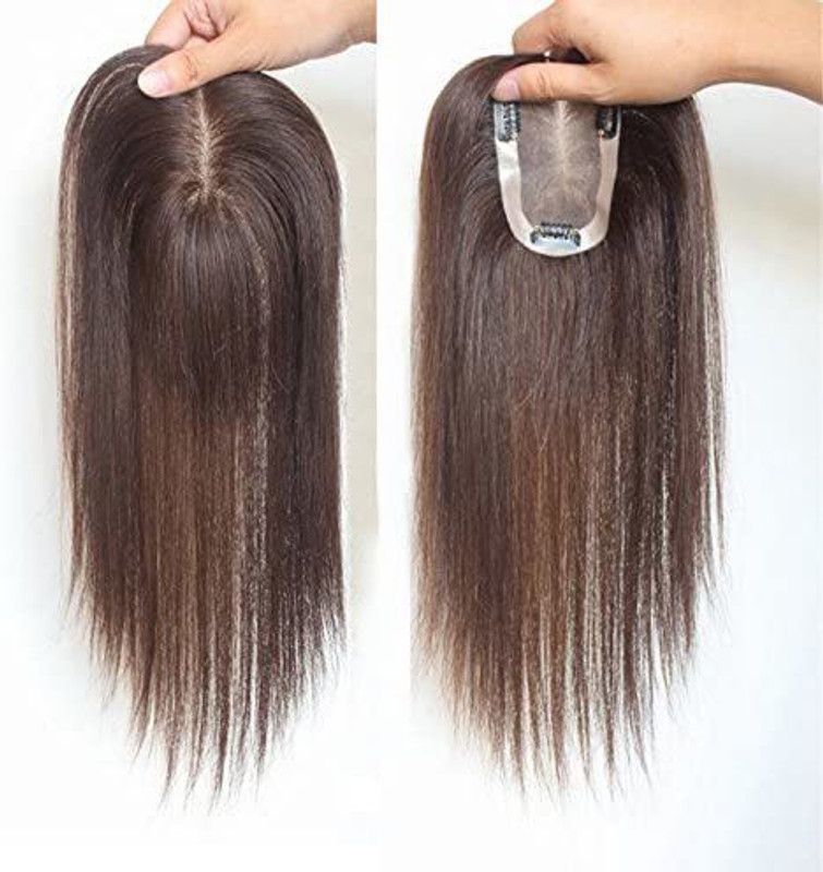 MULTIVISTA 10"14cm hair topper hair piece clip in hair toppers hairpiece Light brown Hair Extension
