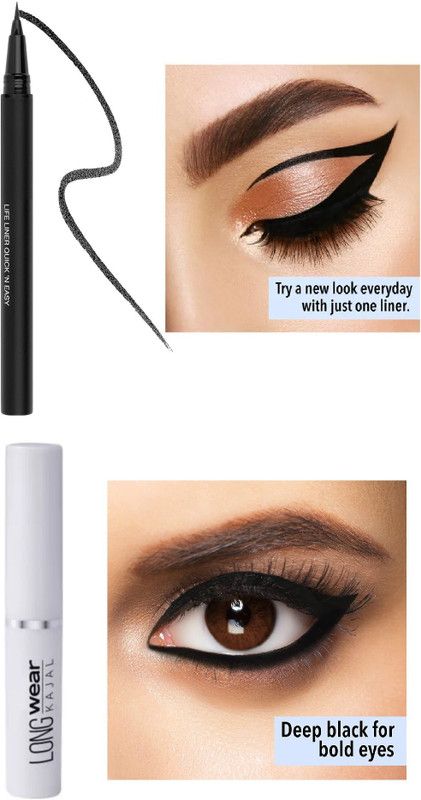 GFSU Sketch Eyeliner Waterproof & Long-lasting&long wear kajal 3 g  (black)