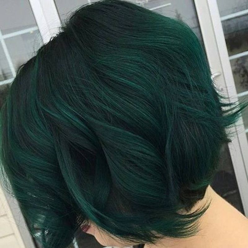 imelda New And Perfect Temporary Washable Dark Green Hair Color wax , Dark Green