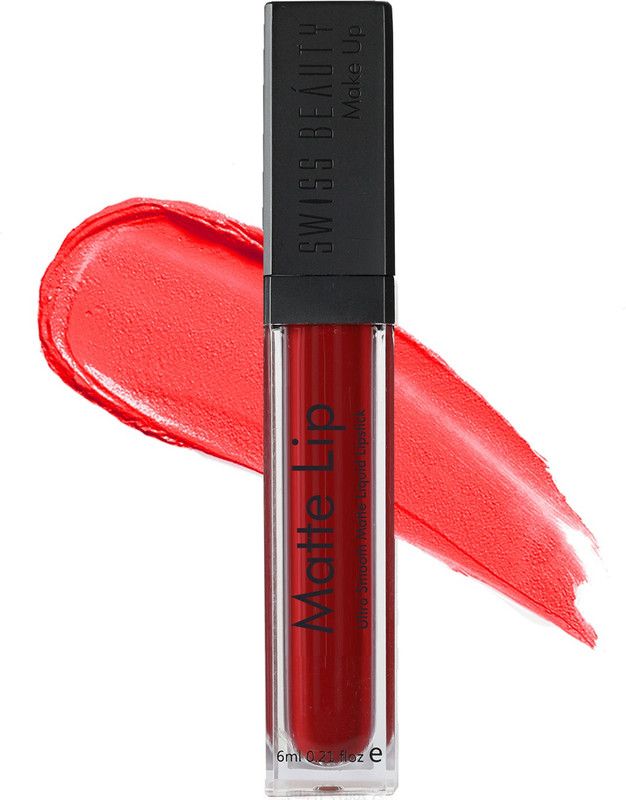 SWISS BEAUTY Lip Gloss 302-S14 Famous Red  (7.5 ml, Famous Red)