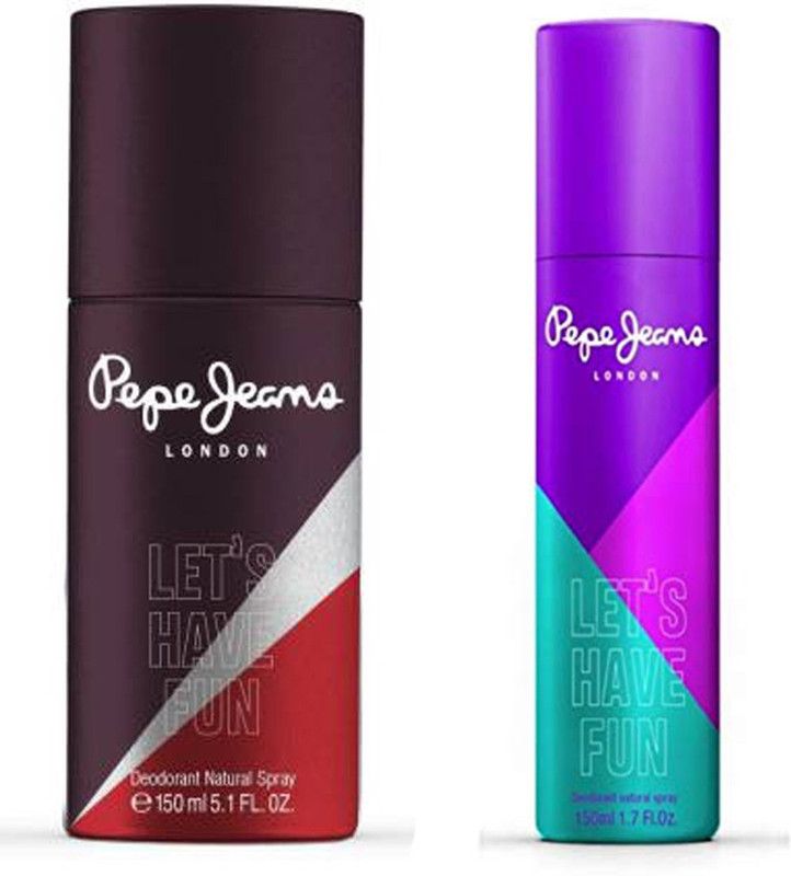 Pepe Jeans DEODORANT FOR HIS & HER Deodorant Spray - For Women  (300 ml, Pack of 2)