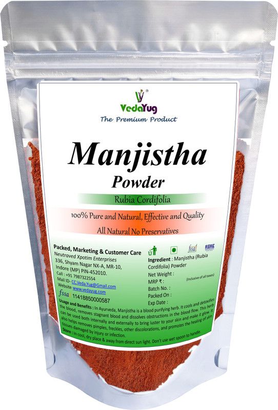 VY VedaYug Manjistha (Rubia Cordifolia) Powder (100 Gram)  (100 g)