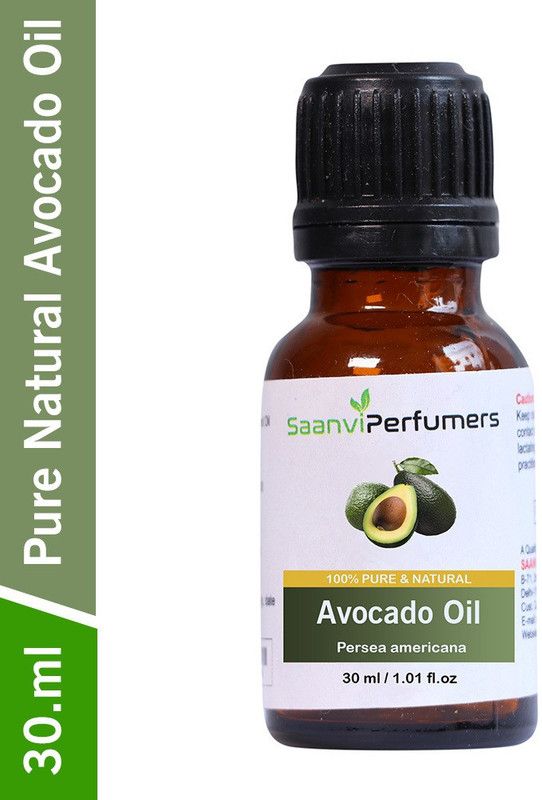 Saanvi perfumers Avocado Cold Pressed Carrier Oil 30ML Pure Natural & Therapeutic Grade Oil For Skin Care & Hair Care  (30 ml)